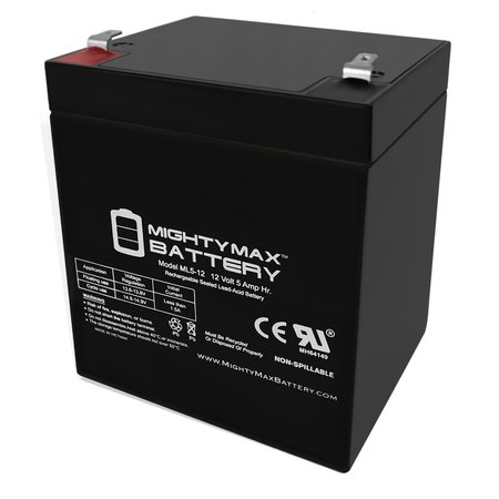 12V 5AH SLA Replacement Battery for ION Audio Tailgater iPA77 -  MIGHTY MAX BATTERY, MAX3942800
